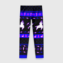 Детские леггинсы 3D Fortnite neon pattern