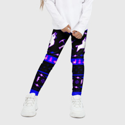 Детские леггинсы 3D Fortnite neon pattern - фото 2