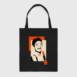 Шоппер BioNature Девушка с помадой в стиле поп-арт