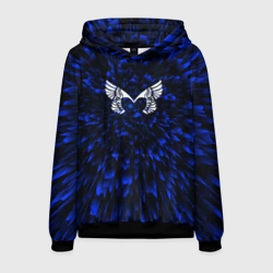 Мужская толстовка 3D Placebo blue energy