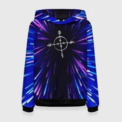 Женская толстовка 3D Megadeth neon energy