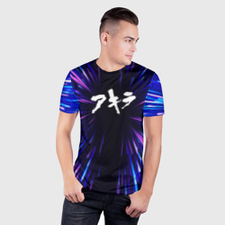 Мужская футболка 3D Slim Akira neon energy - фото 2