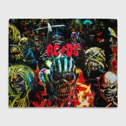 Плед 3D ACDC рок монстры