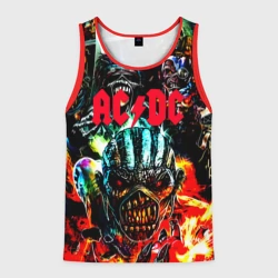 Мужская майка 3D ACDC рок монстры