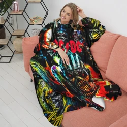 Плед с рукавами ACDC рок монстры - фото 2