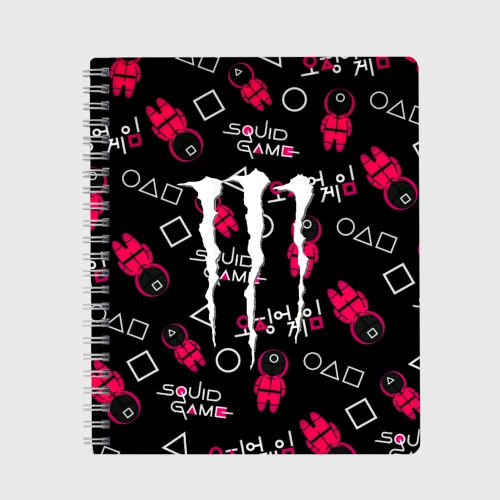 Тетрадь Ojingeo geim x Monster energy