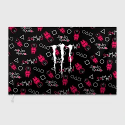 Флаг 3D Ojingeo geim x Monster energy