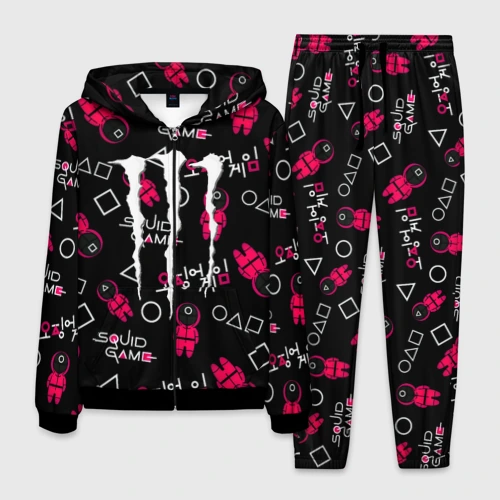 Мужской костюм 3D Ojingeo geim x Monster energy