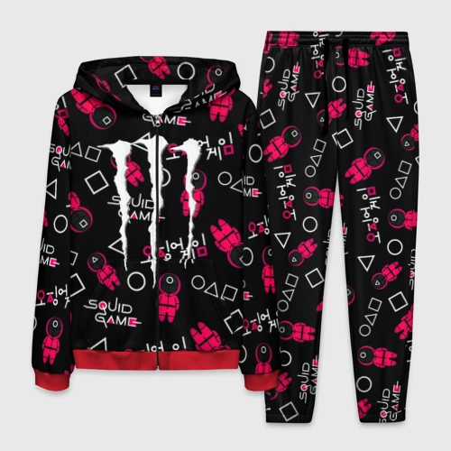 Мужской костюм 3D Ojingeo geim x Monster energy