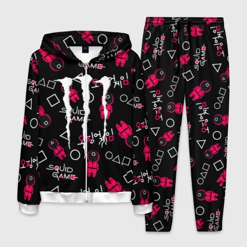 Мужской костюм 3D Ojingeo geim x Monster energy