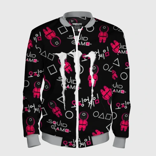 Мужской бомбер 3D Ojingeo geim x Monster energy