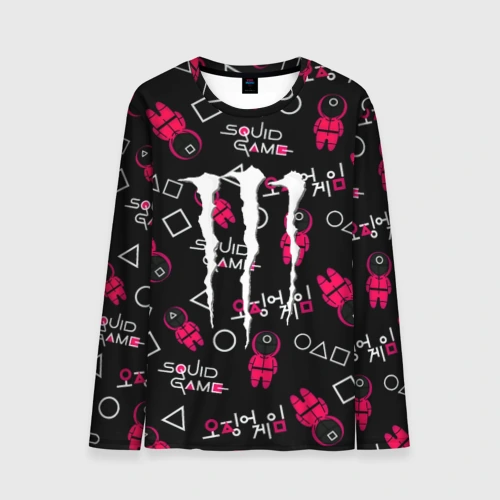 Мужской лонгслив 3D Ojingeo geim x Monster energy