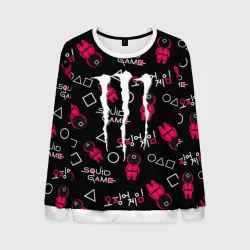Мужской свитшот 3D Ojingeo geim x Monster energy