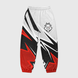 Женские джоггеры оверсайз 3D Cs: go gamers 2 - white and red