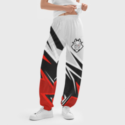 Женские джоггеры оверсайз 3D Cs: go gamers 2 - white and red - фото 2