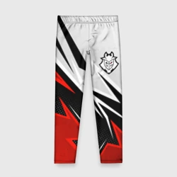 Детские леггинсы 3D Cs: go gamers 2 - white and red