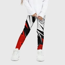 Детские леггинсы 3D Cs: go gamers 2 - white and red - фото 2