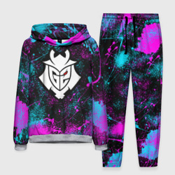 Мужской костюм с толстовкой 3D G2 - неоновые брызги