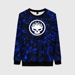Женский свитшот 3D The Offspring blue energy