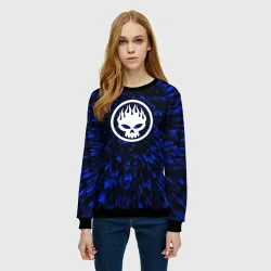Женский свитшот 3D The Offspring blue energy - фото 2