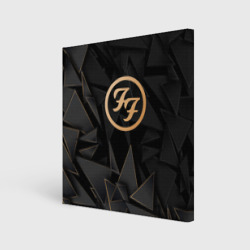 Холст квадратный Foo Fighters golden poly