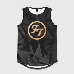 Мужская спортивная майка 3D Foo Fighters golden poly