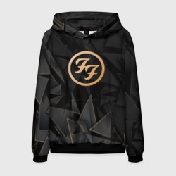 Мужская толстовка 3D Foo Fighters golden poly