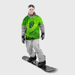 Накидка на куртку 3D Rolling Stones green poly - фото 2