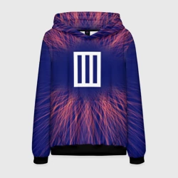 Мужская толстовка 3D Paramore red energy