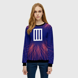 Женский свитшот 3D Paramore red energy - фото 2
