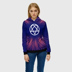 Женская толстовка 3D HIM red energy - фото 2