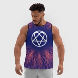 Мужская спортивная майка 3D HIM red energy - фото 2