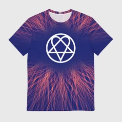 Мужская футболка 3D HIM red energy
