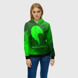 Женская толстовка 3D Date A Live - green gradient - фото 2