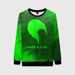 Женский свитшот 3D Date A Live - green gradient