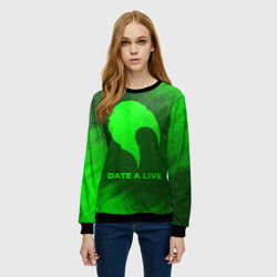 Женский свитшот 3D Date A Live - green gradient - фото 2