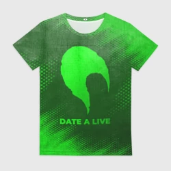 Женская футболка 3D Date A Live - green gradient