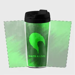 Термокружка-непроливайка Date A Live - green gradient - фото 2