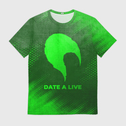 Мужская футболка 3D Date A Live - green gradient