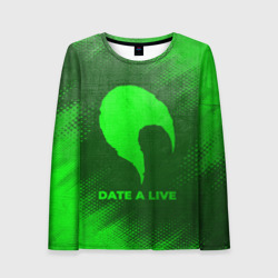 Женский лонгслив 3D Date A Live - green gradient
