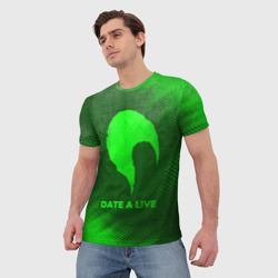 Мужская футболка 3D Date A Live - green gradient - фото 2