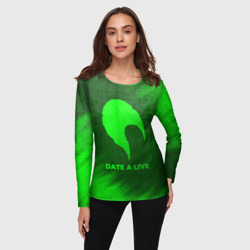 Женский лонгслив 3D Date A Live - green gradient - фото 2