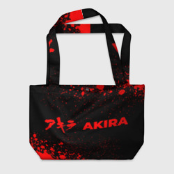 Пляжная сумка 3D Akira - red gradient по-горизонтали