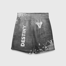 Детские спортивные шорты 3D Destiny - grey gradient вертикально