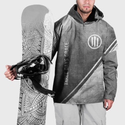 Накидка на куртку 3D Three Days Grace - grey gradient вертикально