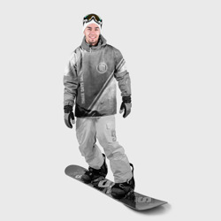 Накидка на куртку 3D Three Days Grace - grey gradient вертикально - фото 2