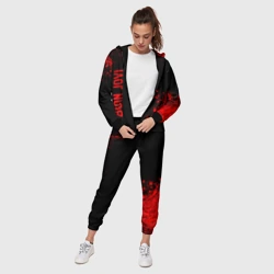 Женский костюм 3D Bon Jovi - red gradient вертикально - фото 2
