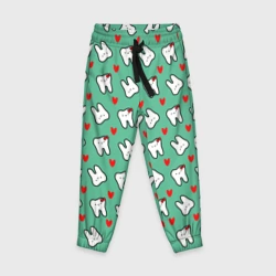 Детские брюки 3D Довольные зубы