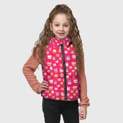 Детский жилет утепленный 3D Skzoo pattern pink - фото 2