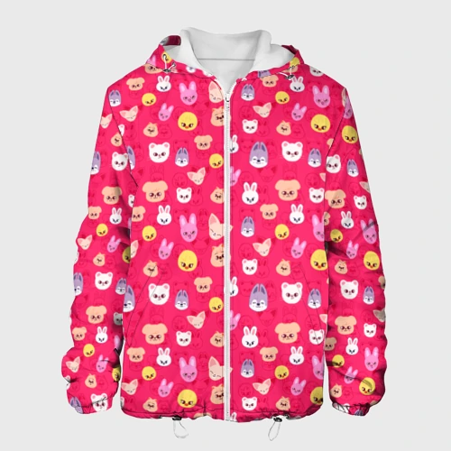 Мужская куртка 3D Skzoo pattern pink